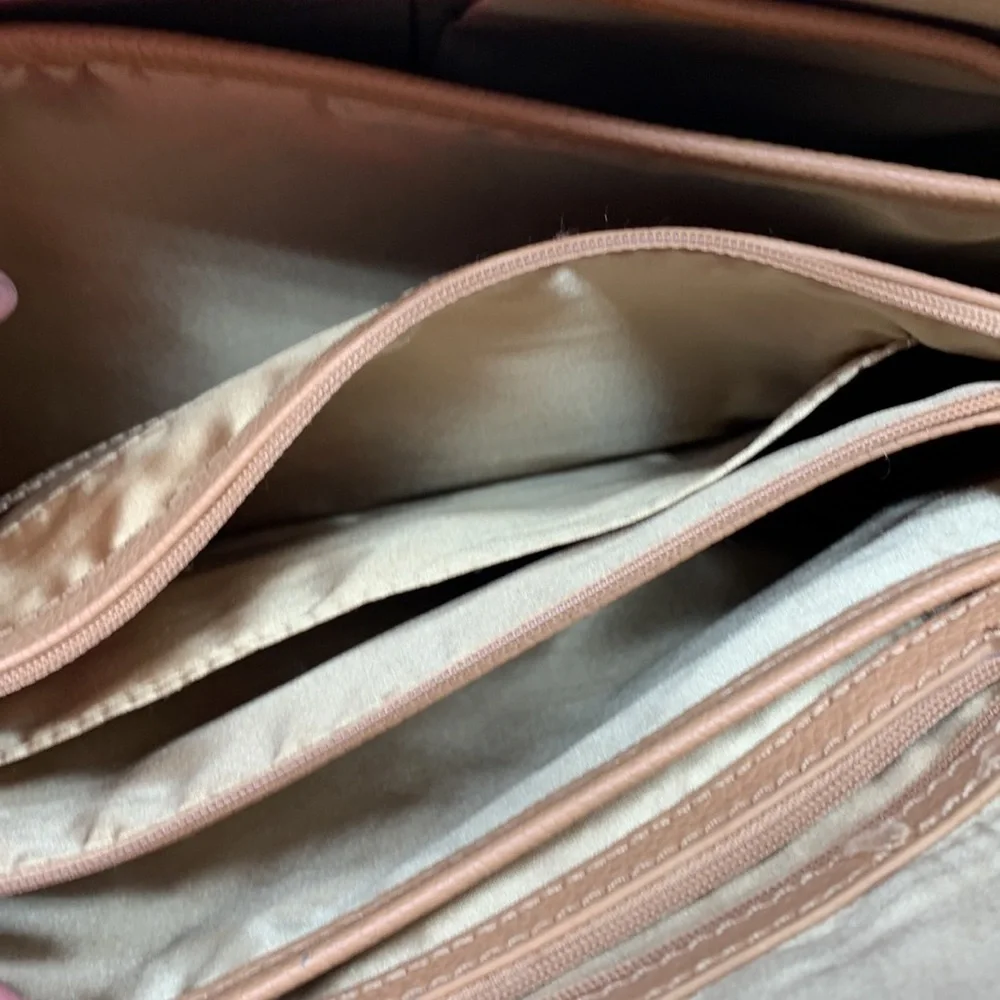 Joy & Iman Tan Leather  Satchel , A Y2K Treasure